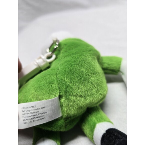 Mr. Jelly Belly Plush Green Apple Stuffed Bean Bag Toy Beanie Doll with Clip - Picture 5 of 7